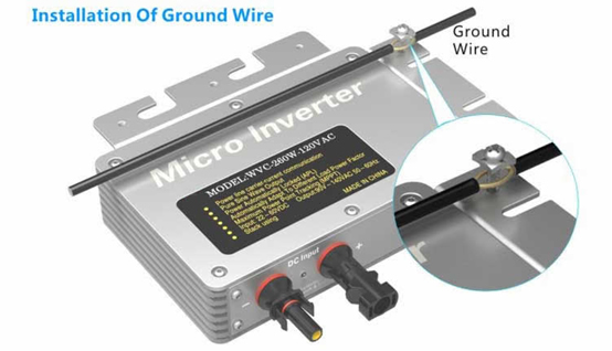 260W Waterproof IP65 Solar Micro Grid Tie Power Inverter
