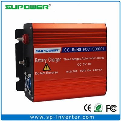 SUPOWER Automatic 3 Stages 12V 24V 48V Car Battery Charger
